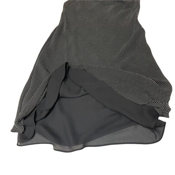 Charter Club Shift A-Line Dress Size 8 Black White 100% Silk Lined Polka Dots - Picture 10 of 16